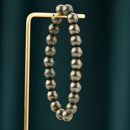 Wealthy Strength Pyrite Bracelet | Pyrite Stone - For Men | Includes: Bracelet