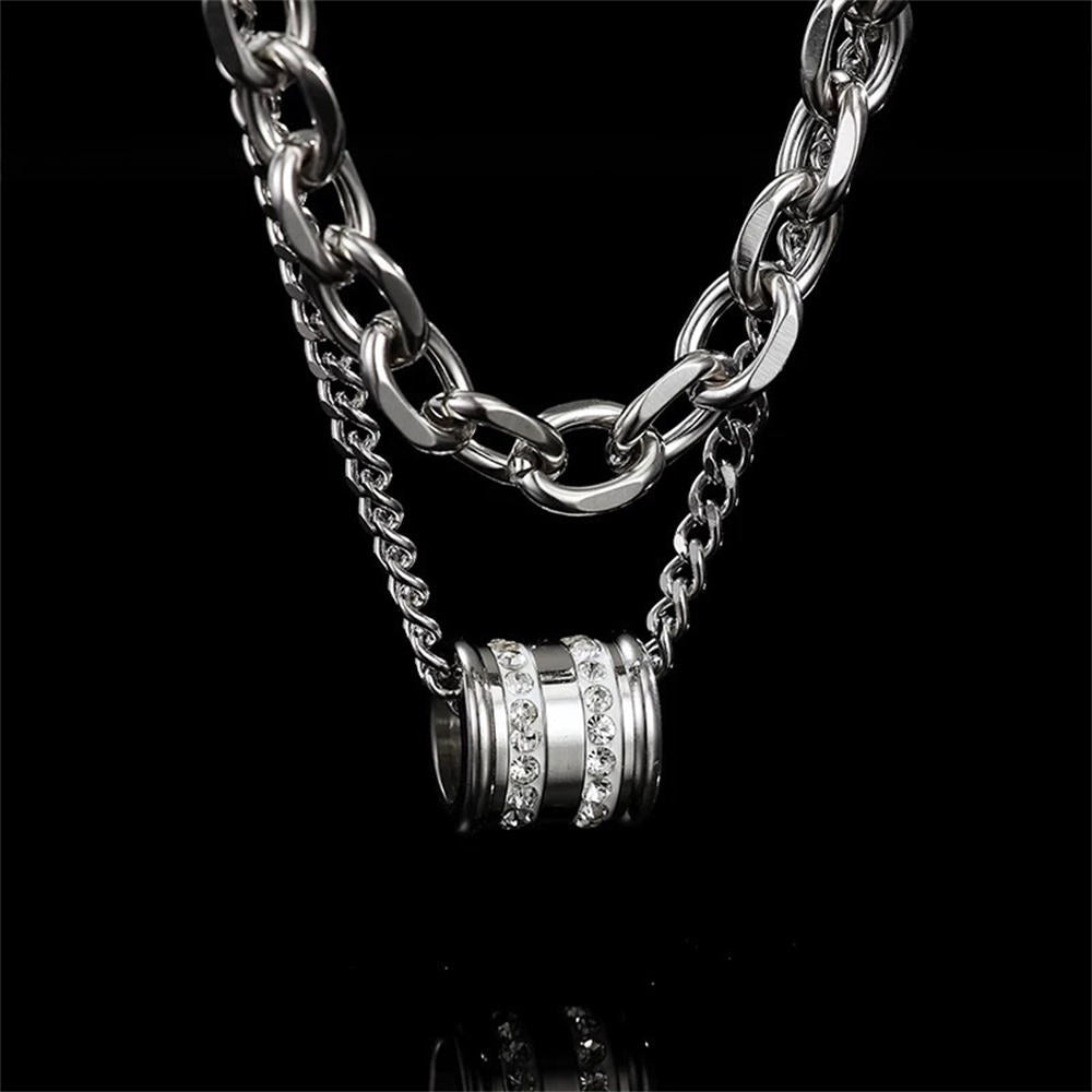Roman Classic dual-layered Necklace | REAL STEEL- For Men| Includes: Necklace
