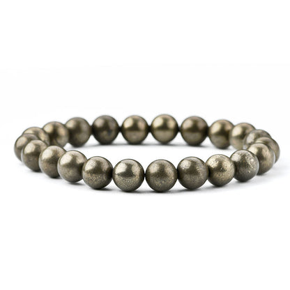 Wealthy Strength Pyrite Bracelet | Pyrite Stone - For Men | Includes: Bracelet