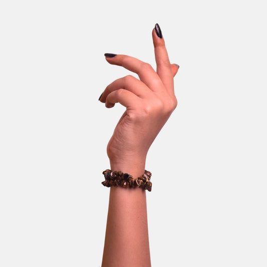 Island Mist Dual Layer Bracelet | Tiger Eye Chips – For Women | Includes: Bracelet