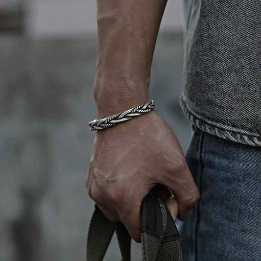 Classic Design Adjustable Kada Bracelet | Premium Alloy - For Men | Includes: Bracelet