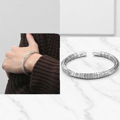 Tribal Design Kada Bracelet | Premium Alloy - For Men | Includes: Bracelet
