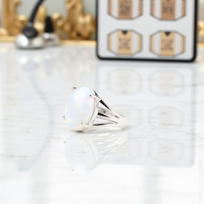 Inspiration Bezel Ring Flexi Size | Syn. Opal – For Men | Includes: Ring