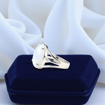 Inspiration Bezel Ring Flexi Size | Syn. Opal – For Men | Includes: Ring