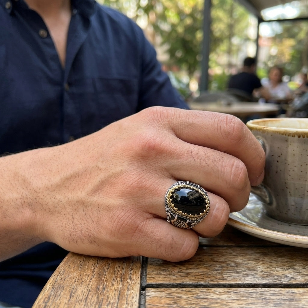 Royal Mystic Zircon Ring | Premium Alloy– For Men | Includes: Ring